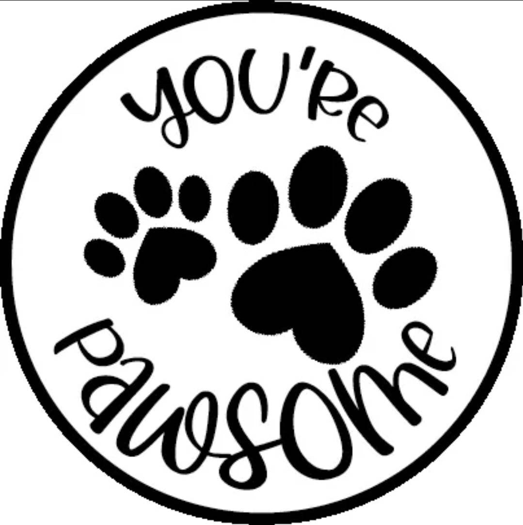 I'm with my dog walker, dog ID tag set. Set of identification tags.