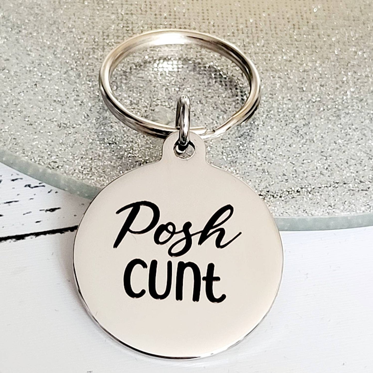 Posh Cunt. Profanity keyring.