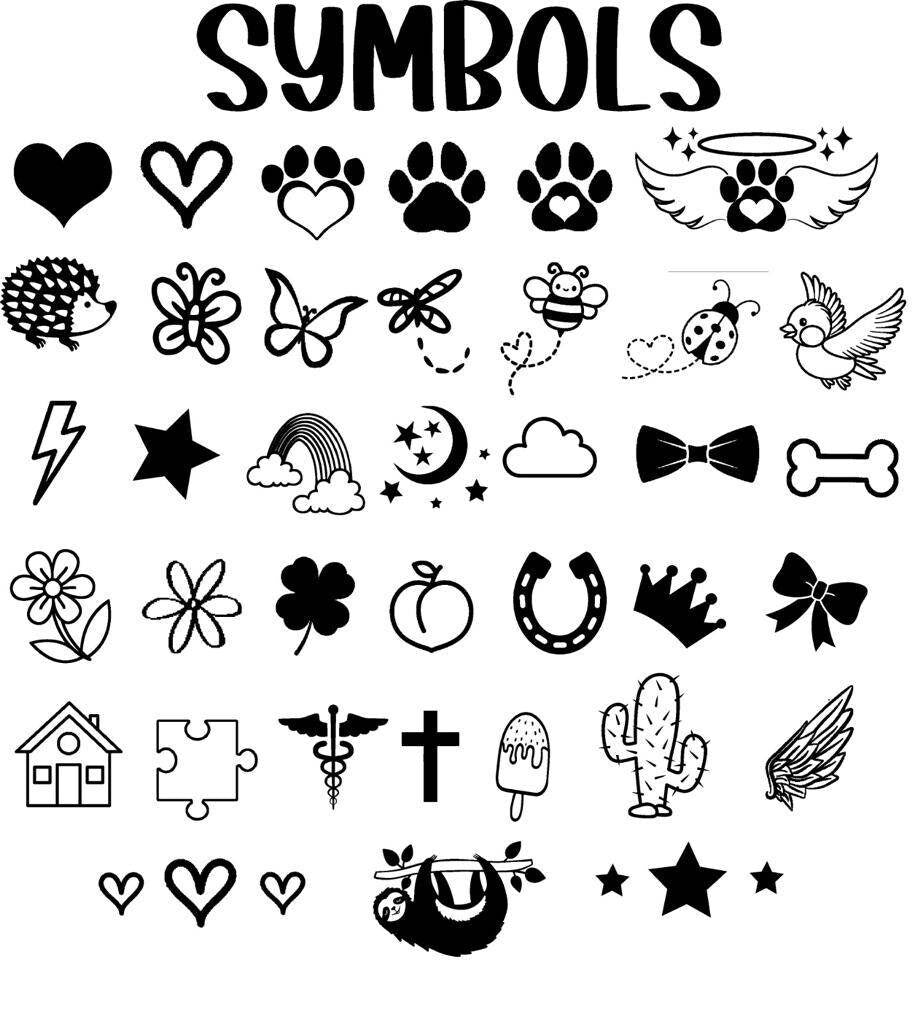 Small fridge magnet photo frame, various fonts and symbols to choose from. Photo size 4x4cm.