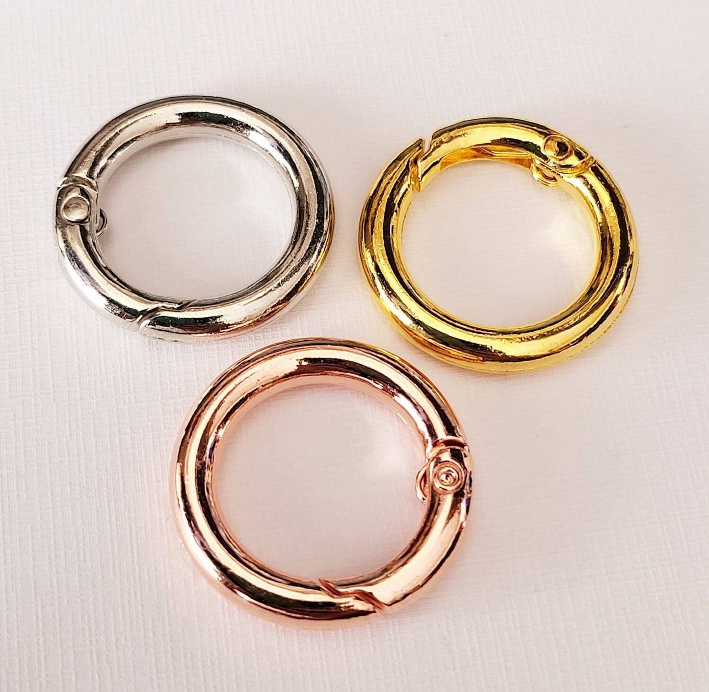 Add on 25mm Carabiner available in silver, gold or rose gold.