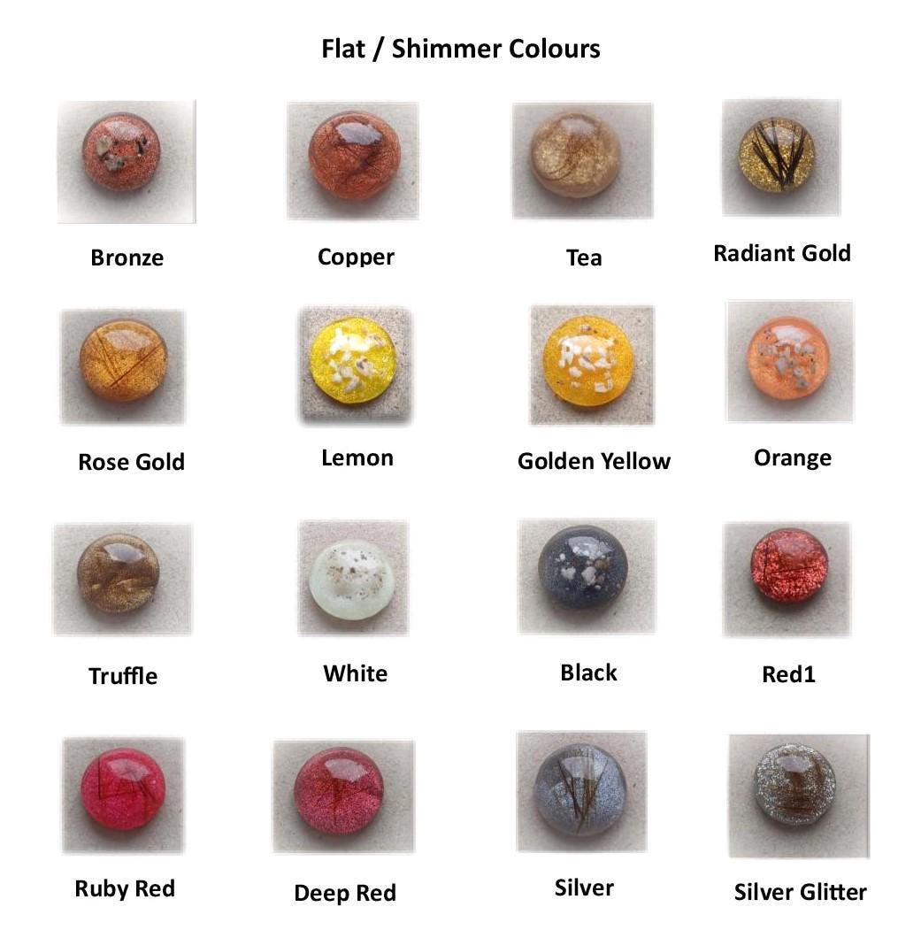 Cremation Ashes or Hair Memorial Resin 8mm Sterling Silver Cabachon Earrings