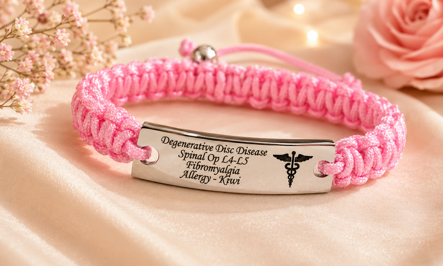 Adjustable unisex personalised adjustable bracelet, any text can be engraved.