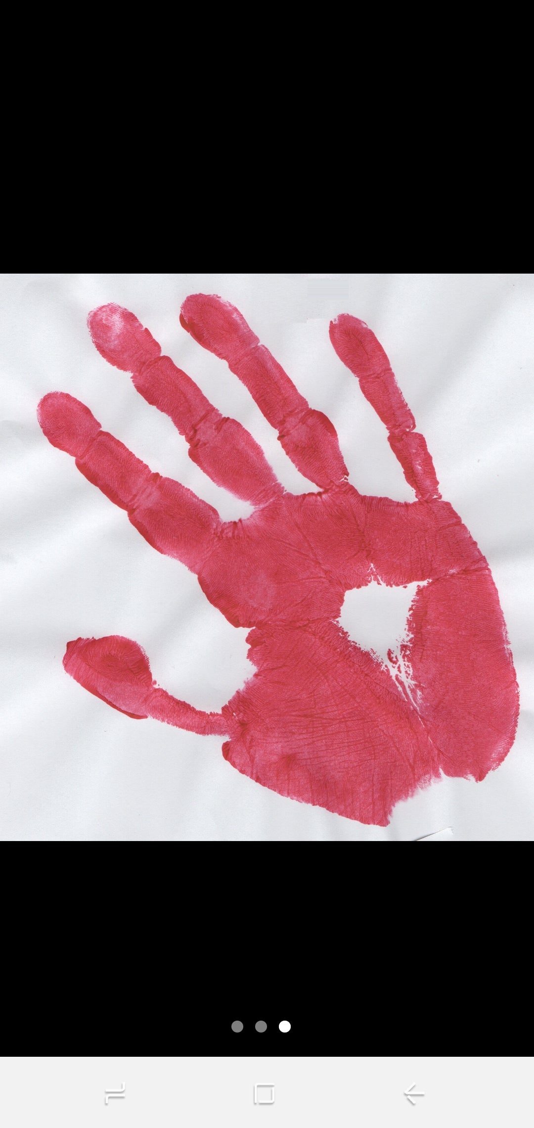 Handprint / footprint / fingerprint keyring.