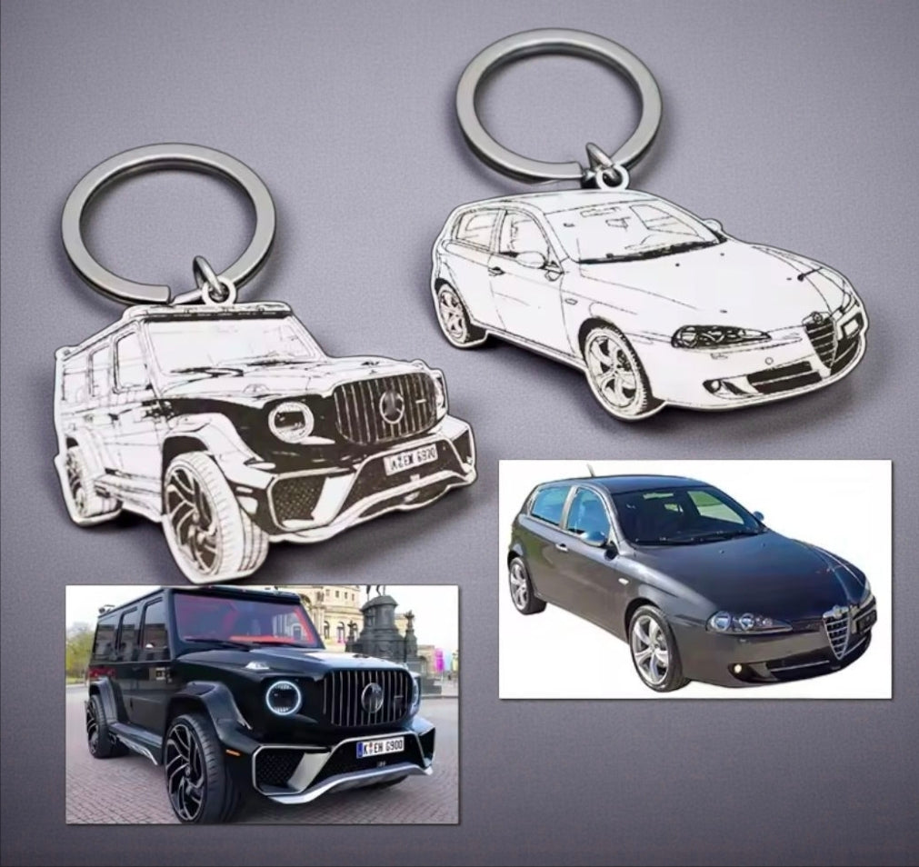 Personalised Stainless Steel Photo Cut-Out | Custom Pet, Portrait & Vehicle Keepsake | Engraved Photo Charm