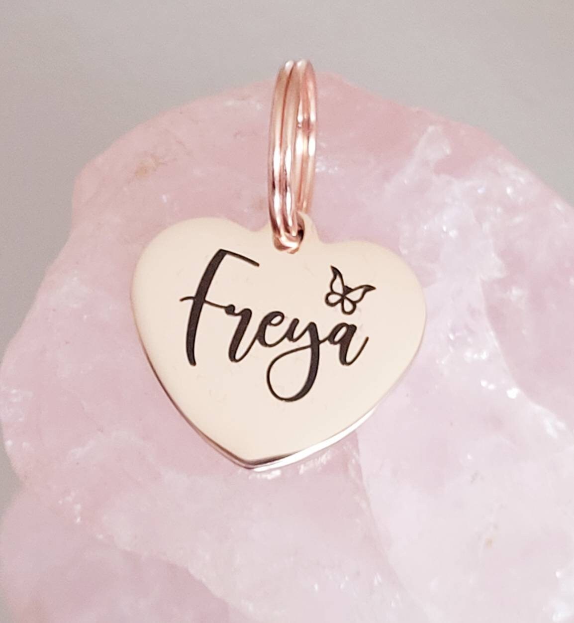 Cat, puppy, small dog ID tag, various fonts and symbols. 25mm