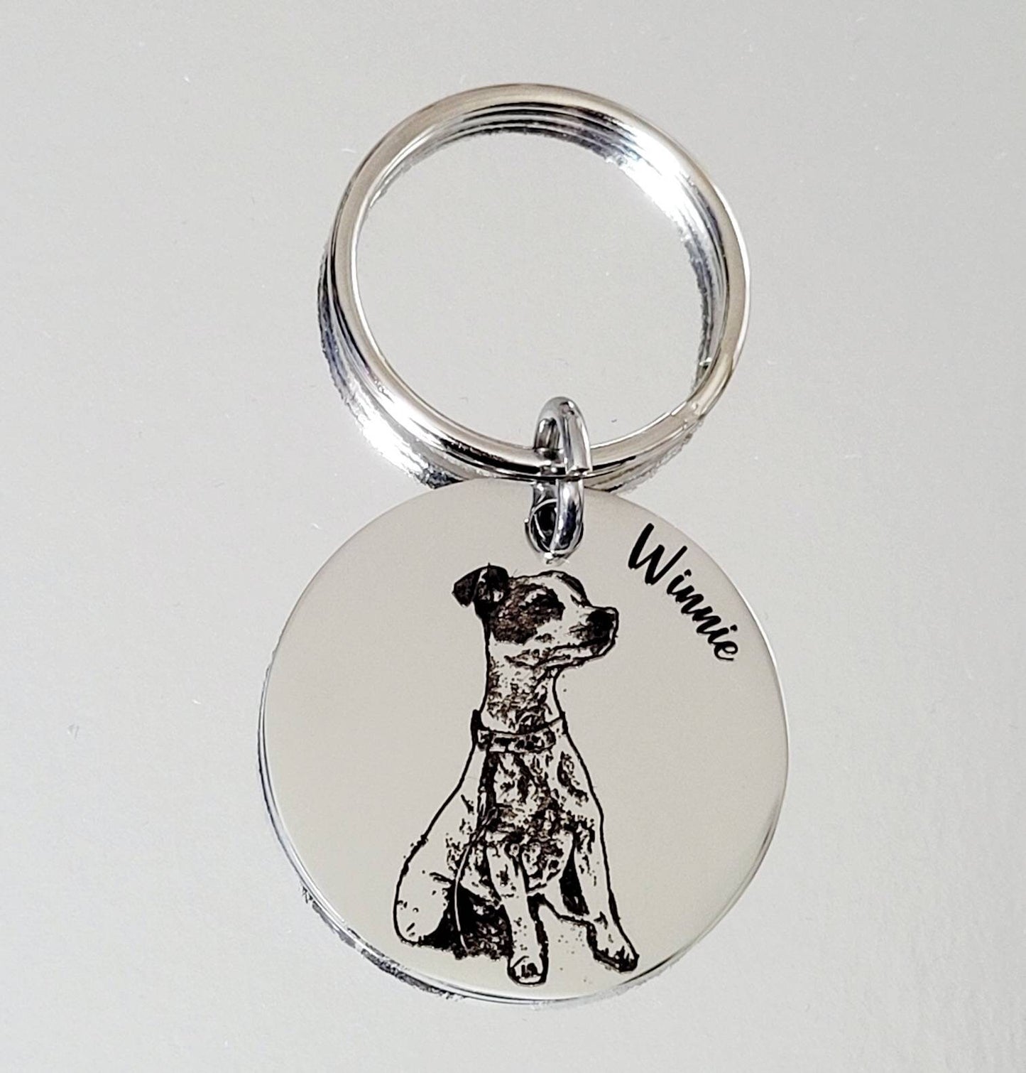 Laser Engraved photo keyring. Engraved from any clear image.