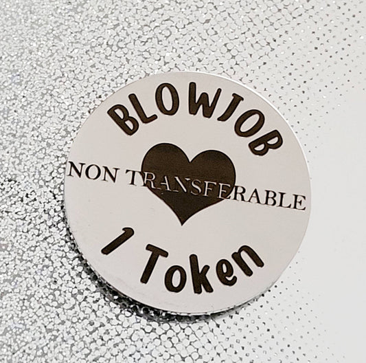 Blow job token , Valentines gift, Can be personalised. Includes gift box.