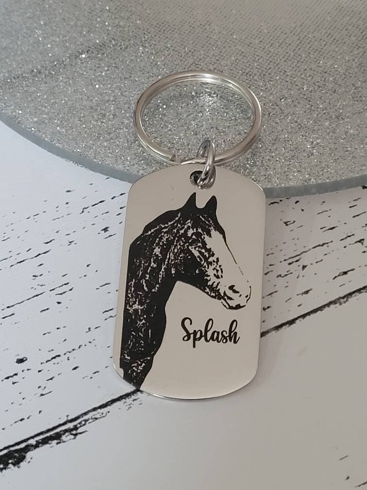 Actual photo keyring, from any photo. Dogs, cats, horses, humans