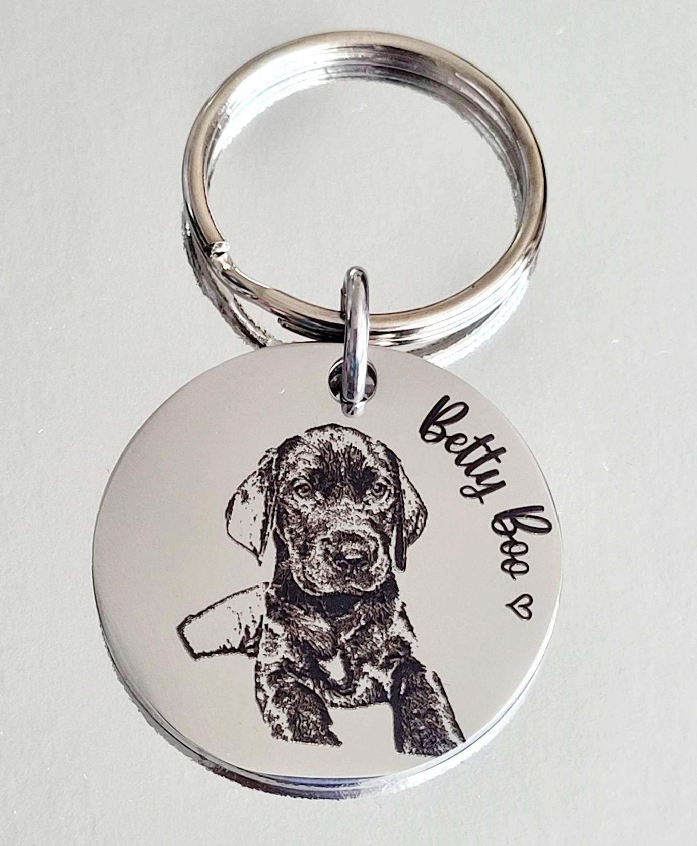 Actual photo keyring, from any photo, dogs, cats, people