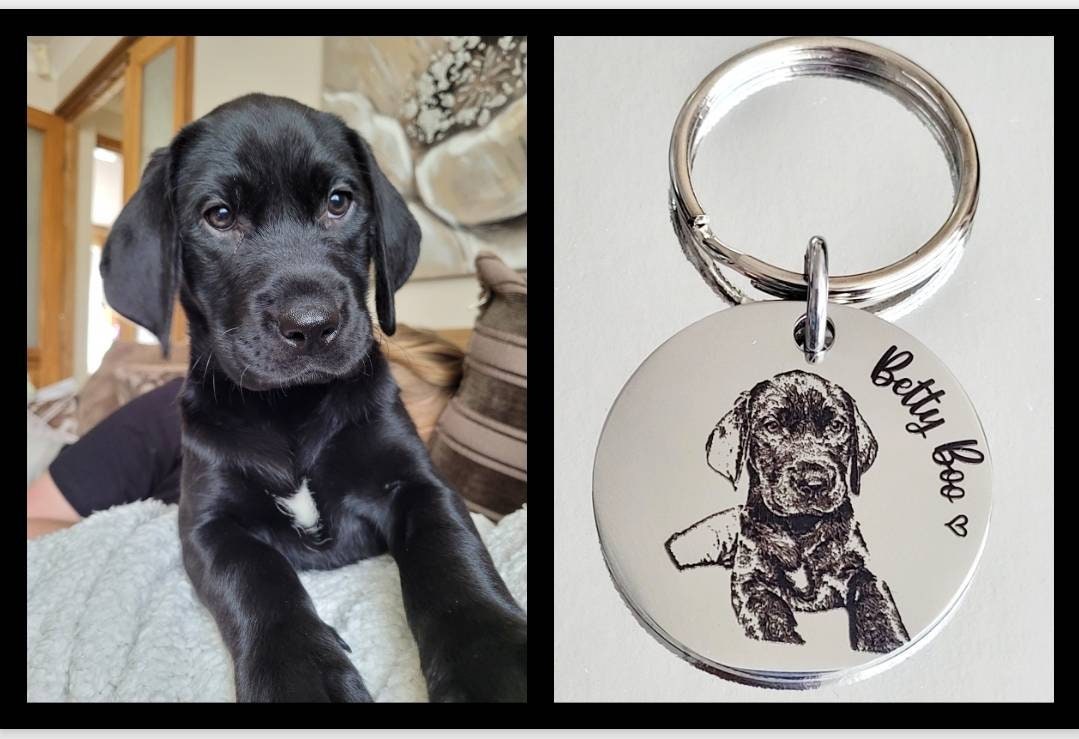 Actual photo keyring, from any photo, dogs, cats, people