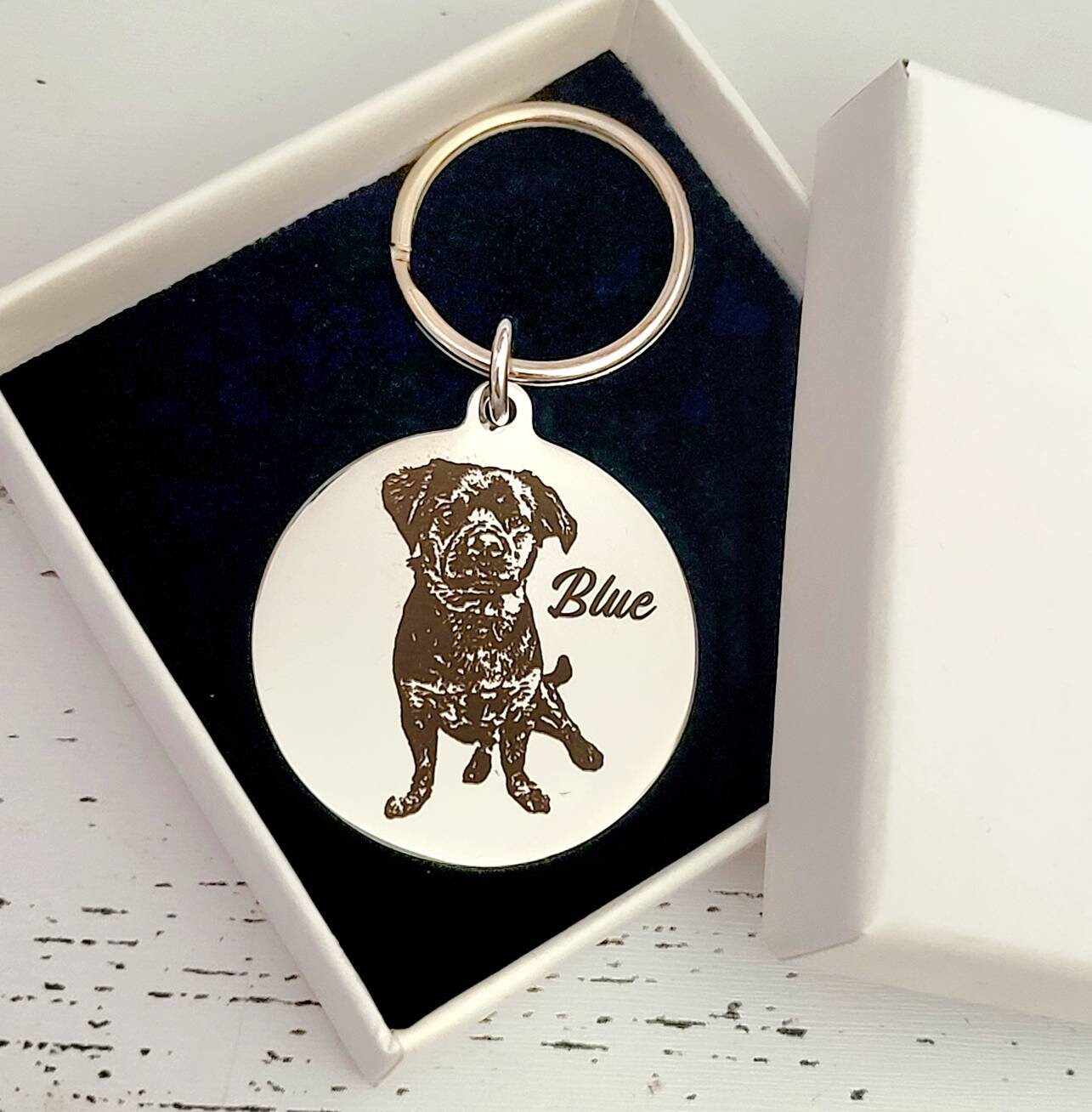 Actual photo keyring, from any photo. DOG, CAT, HUMANS
