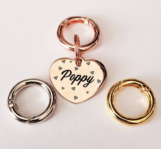 Add on 25mm Carabiner available in silver, gold or rose gold.