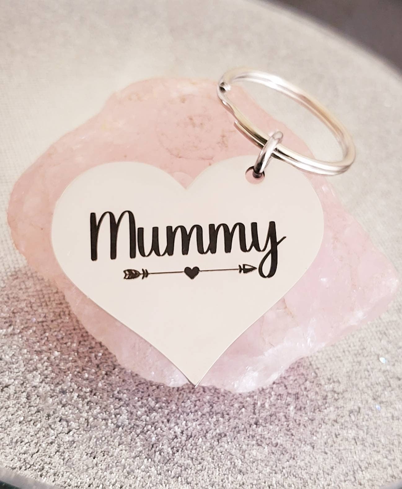 Mummy Keyring, personalised front and back with any text.