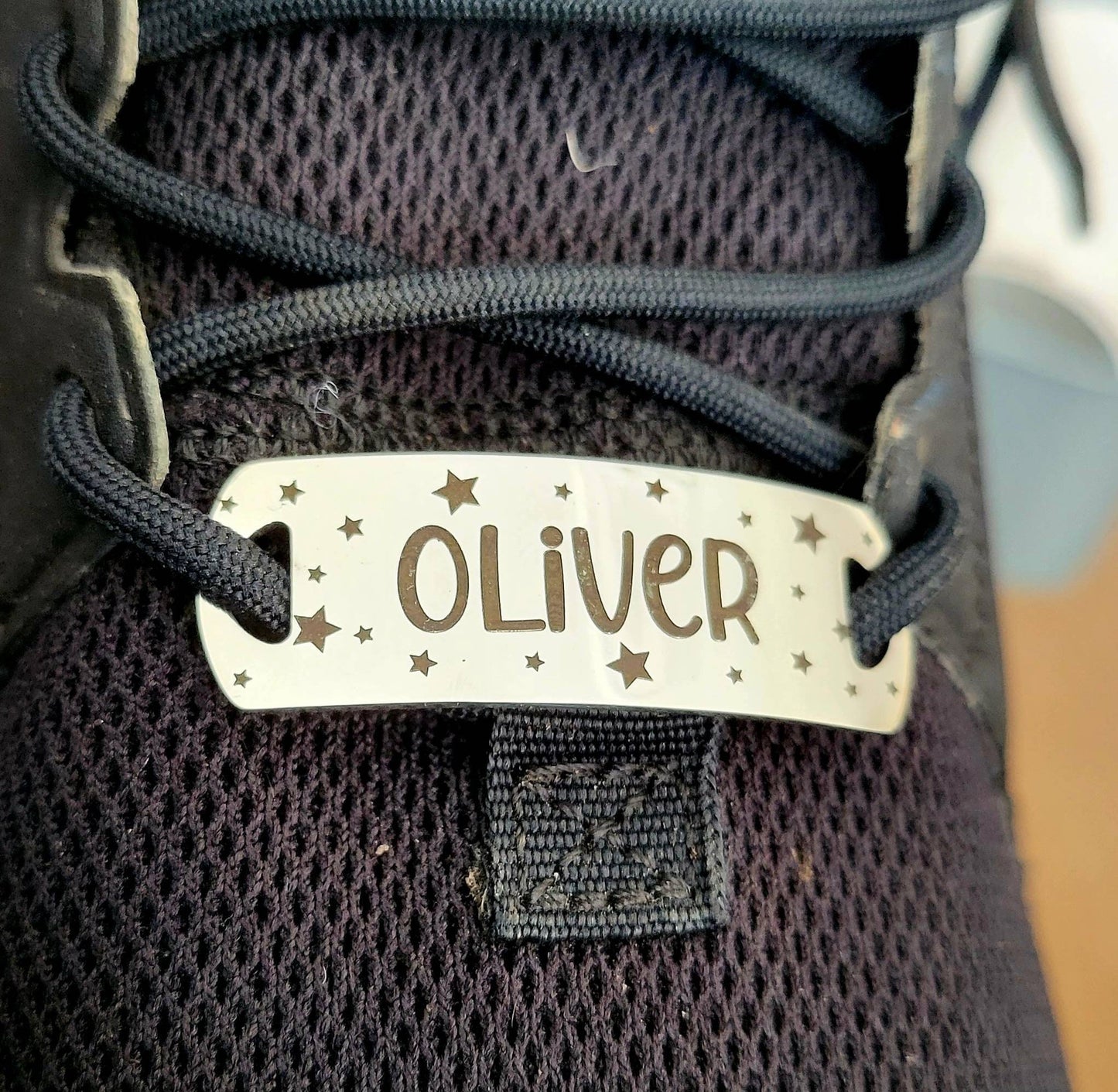 Personalised trainer tags. Any text and design you require.