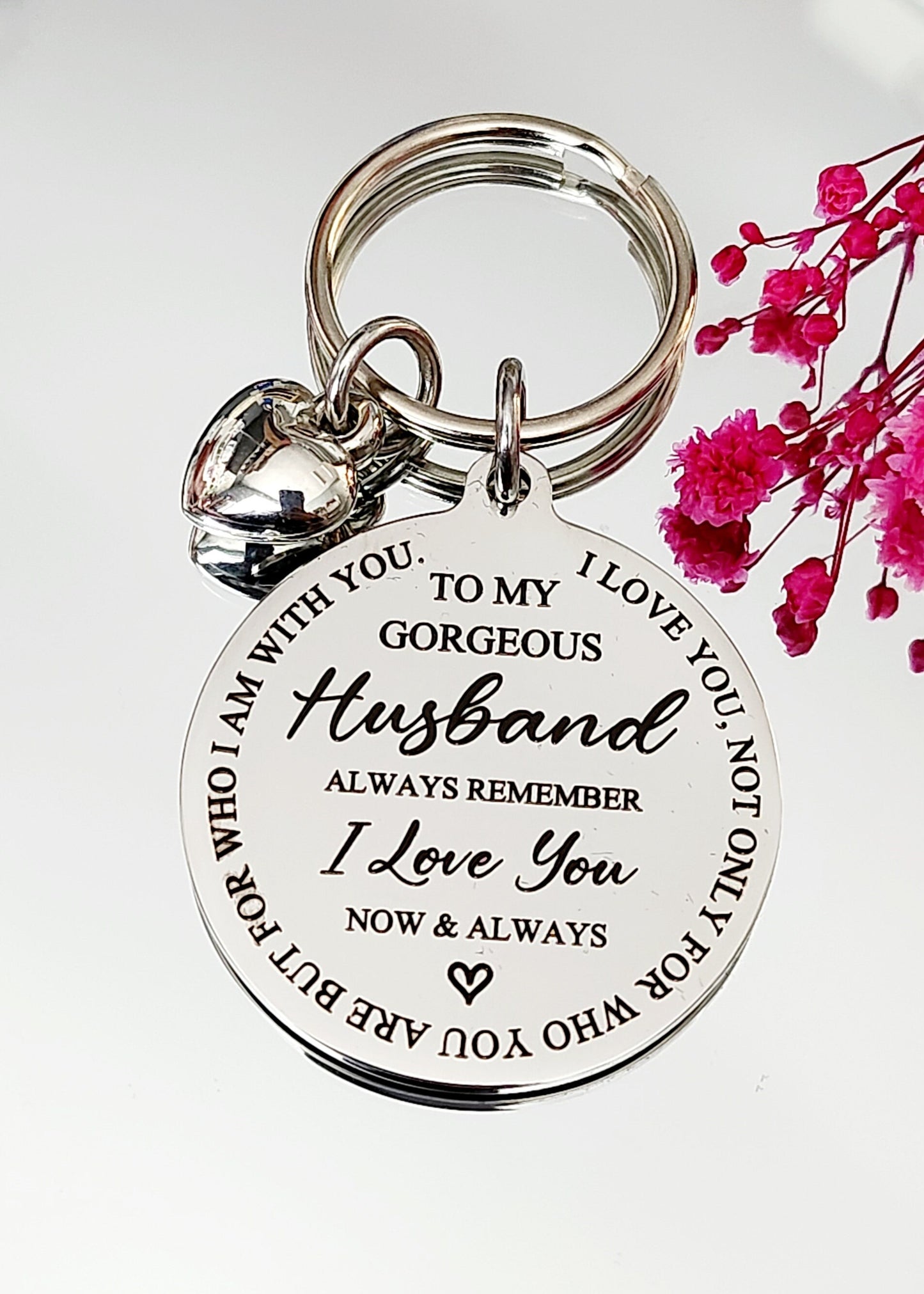 Husband, Wife, Girlfriend or Boyfriend, keyring, Valentines gift. Fast dispatch.