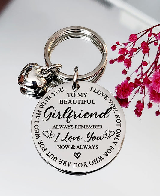 Stainless Steel Keyring for Loved One| Valentine's Day Gift| Fast Dispatch| Keychain for Partner | Romantic Keychain| Valentine's Gift Idea|