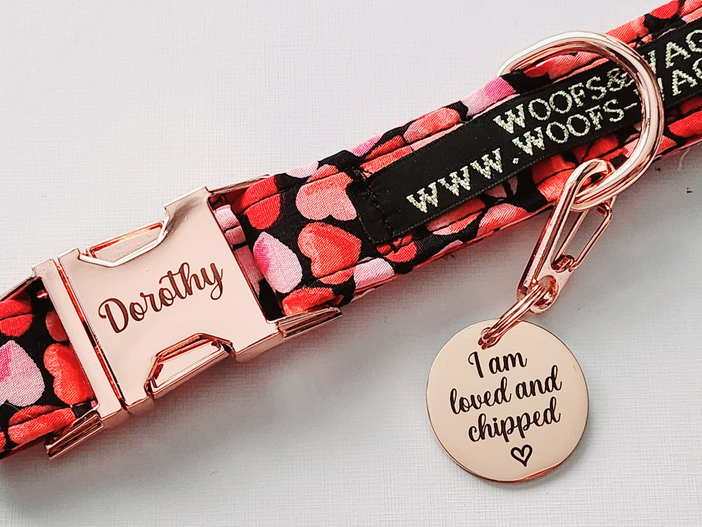 Luxury pet ID tag, dog tag, collar tag, cat tag, various colours, engraved