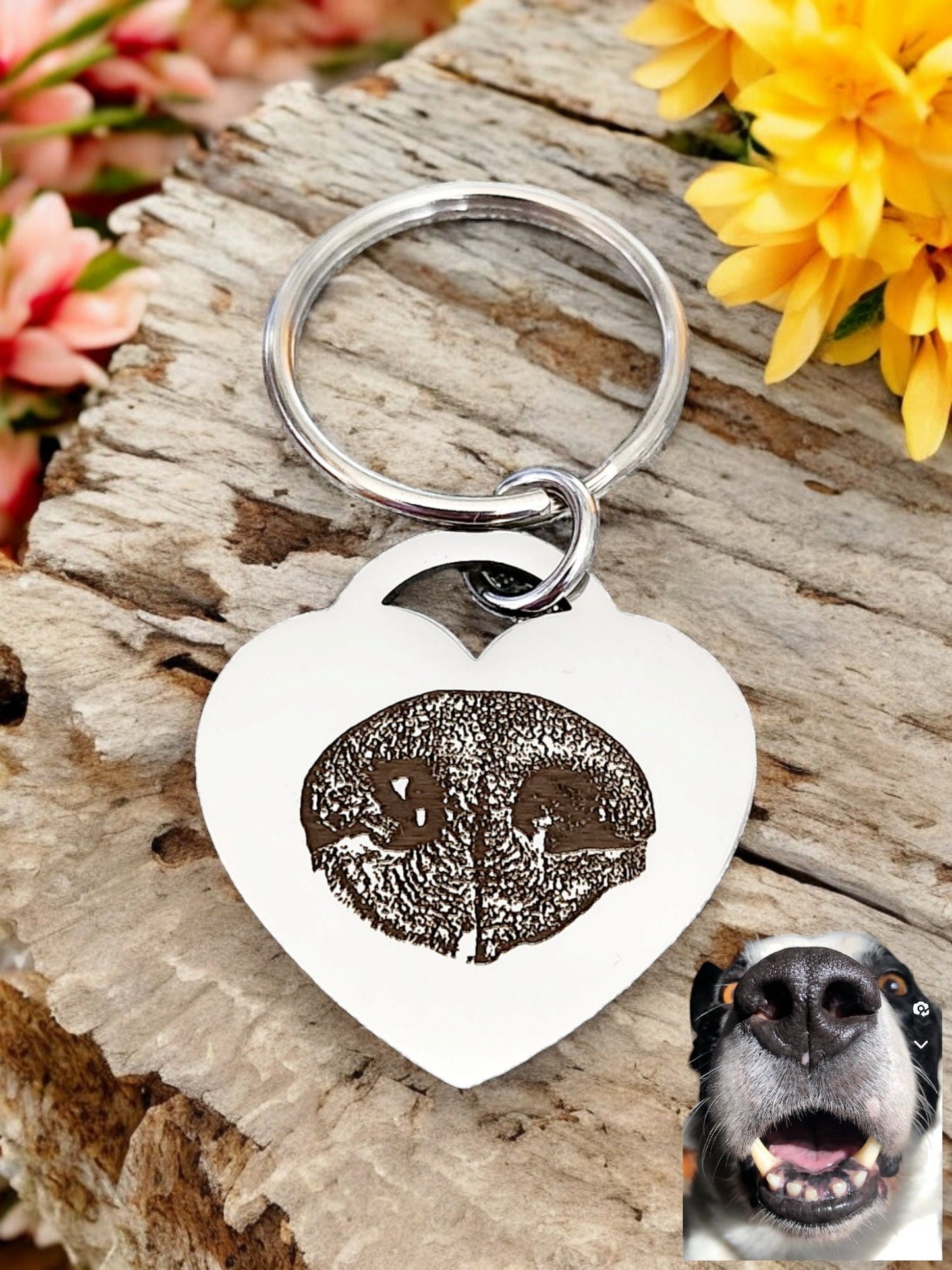 Nose print keyring or necklace.