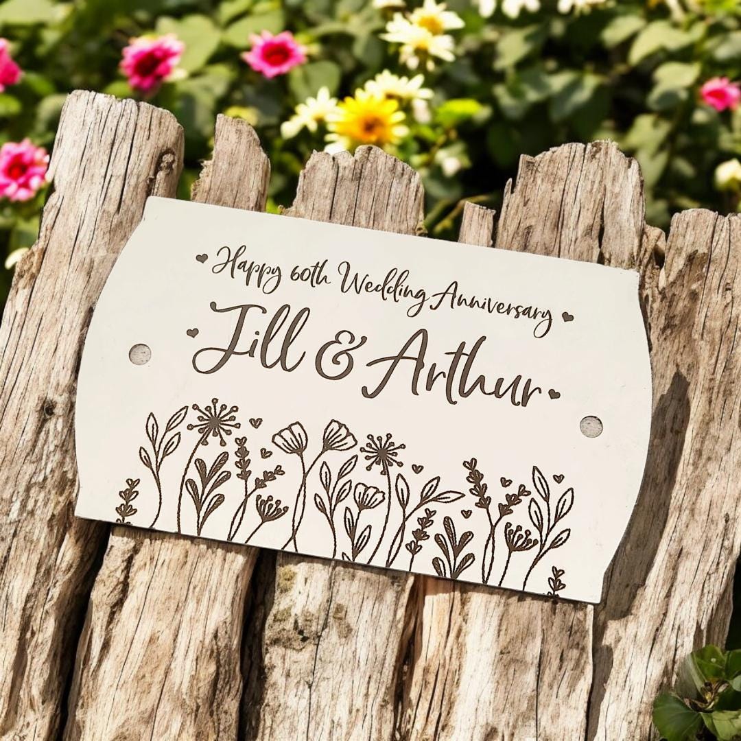 Custom Engraved Stainless Steel Plaque for Bench| Memorial| 12x8cm, 10x6cm or 8x3cm|  Personalized Design| Memorial|Gate| Door |304 Steel