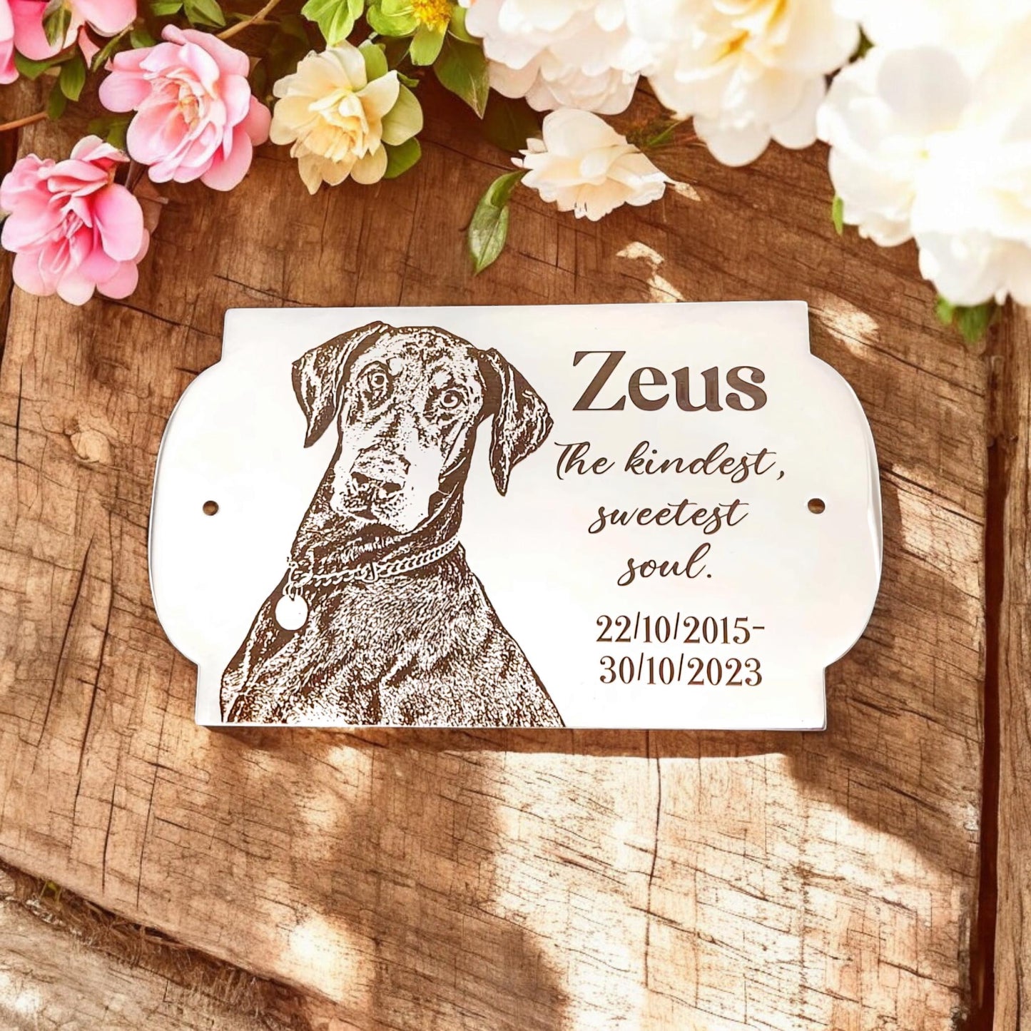 Custom Engraved Stainless Steel Plaque for Bench| Memorial| 12x8cm, 10x6cm or 8x3cm|  Personalized Design| Memorial|Gate| Door |304 Steel