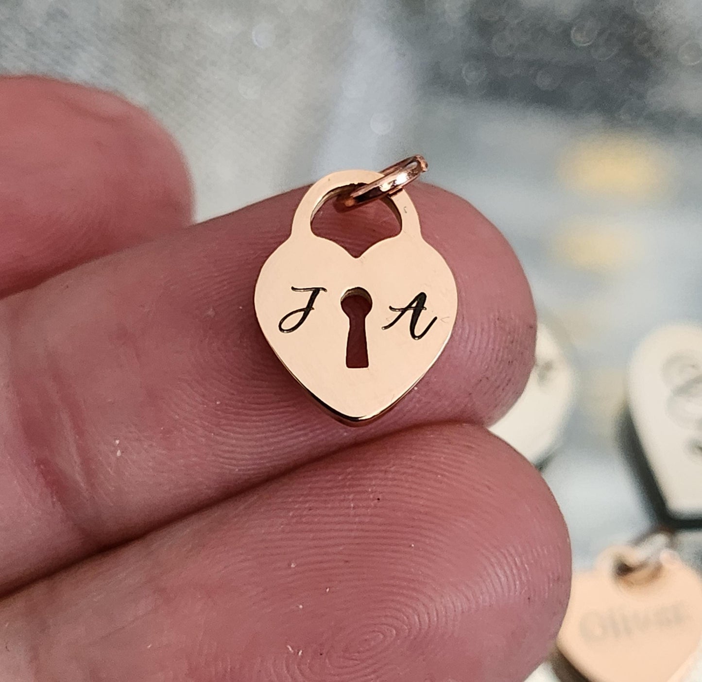 Jewellery makers engraved pendants. Personalised to order. Stainless steel.