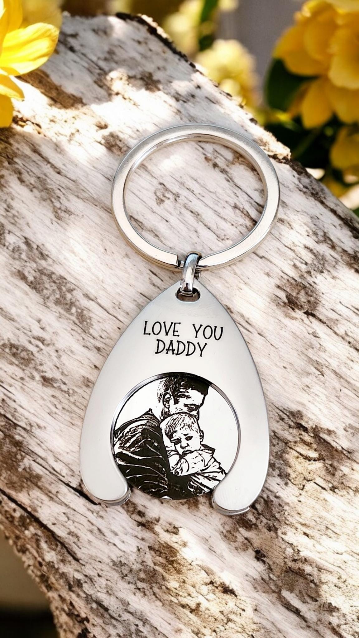 Personalised Horse Photo Trolley Token – Zinc Alloy Engraved Token