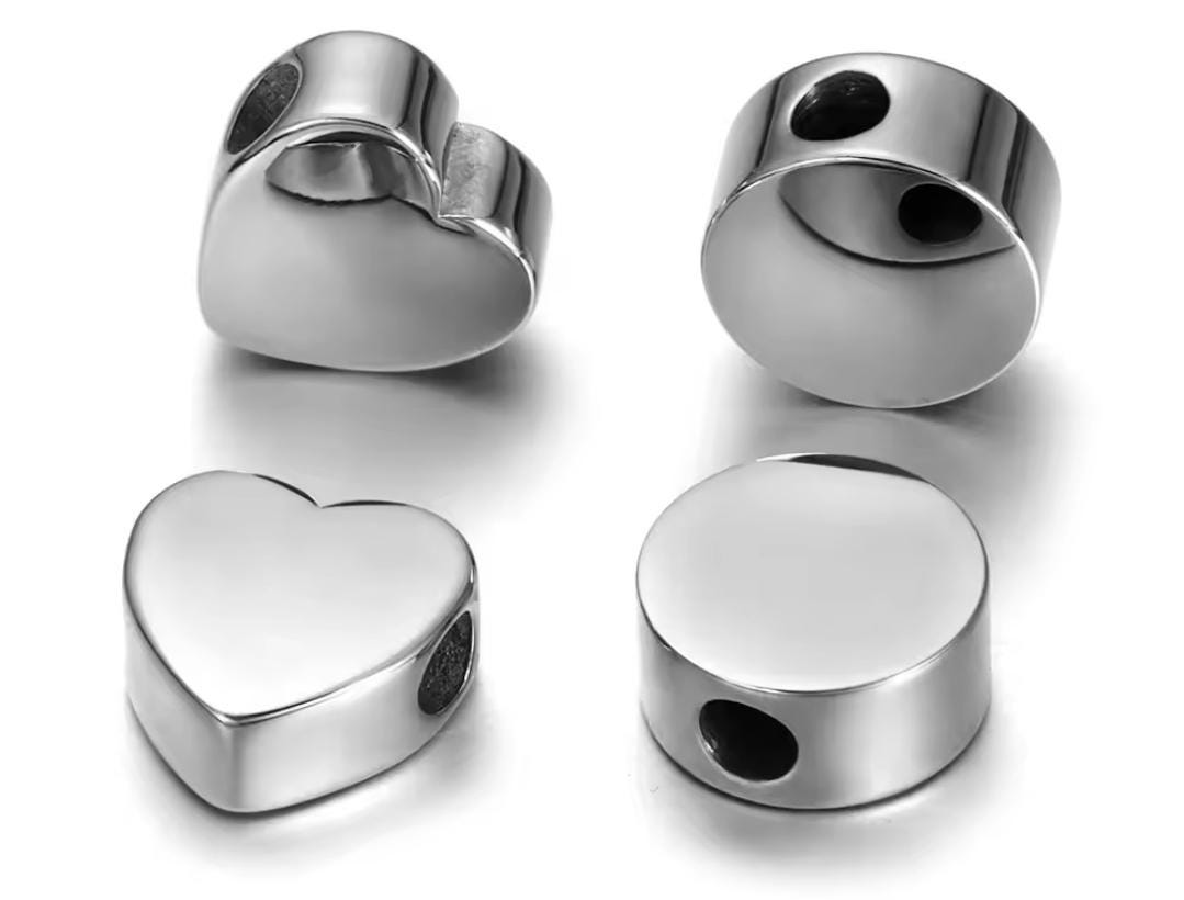 Pawprint, fingerprint,  handprint gift, engraved personalised European charm (fit pandora)