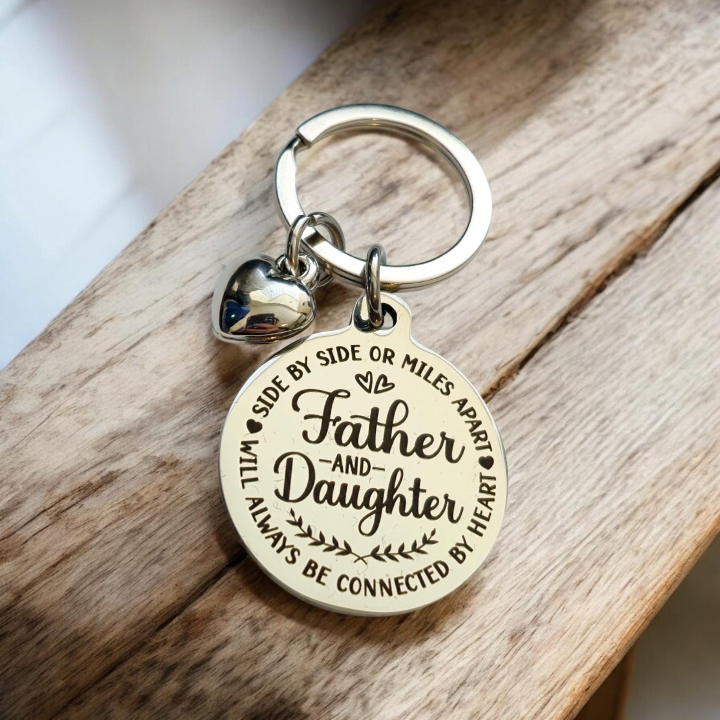 Mother, Daughter or father gift -keyring,  the back can be personalised. SPECIAL OFFER