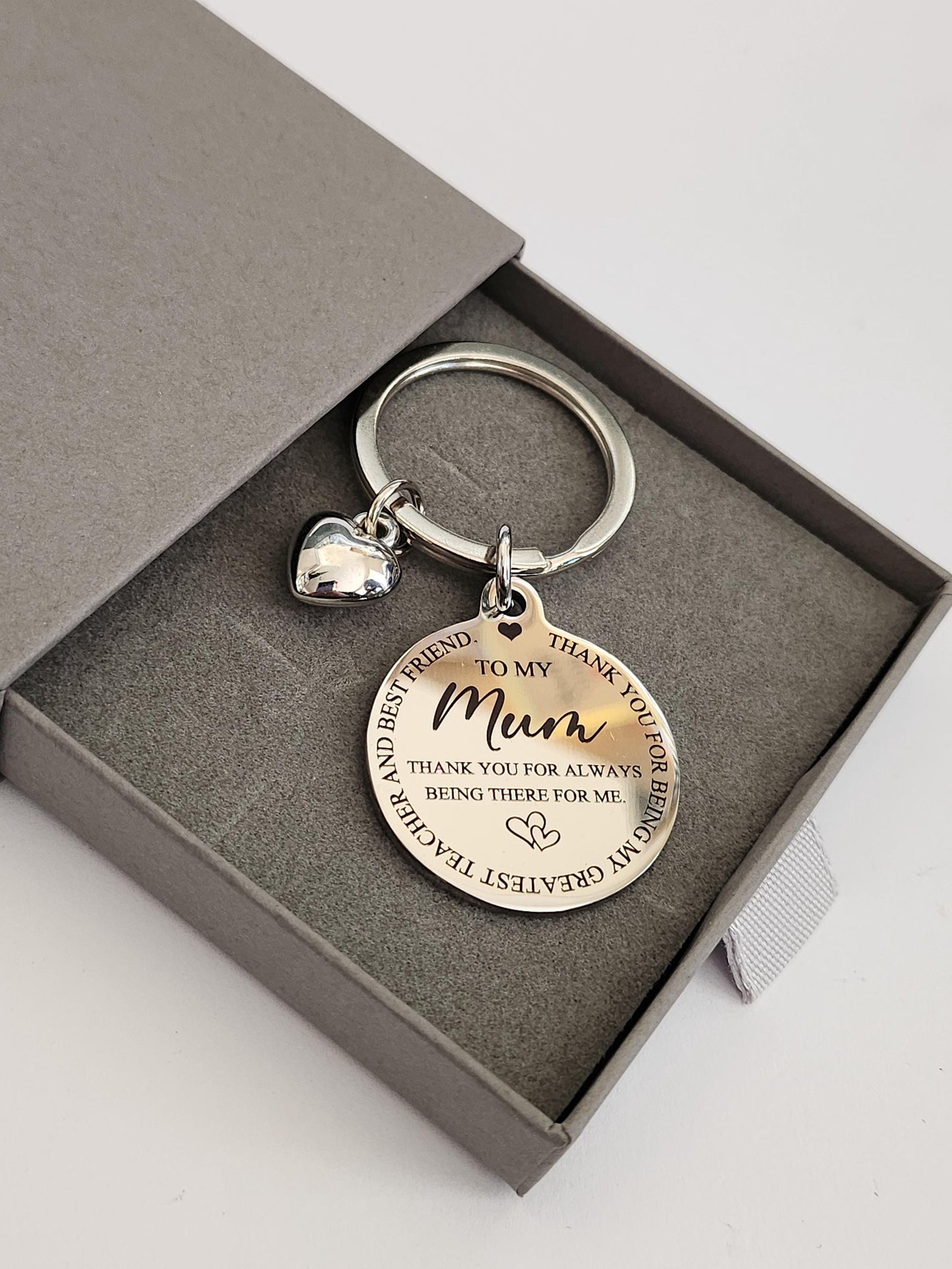 Mothers day keyring. Personalised on the back.