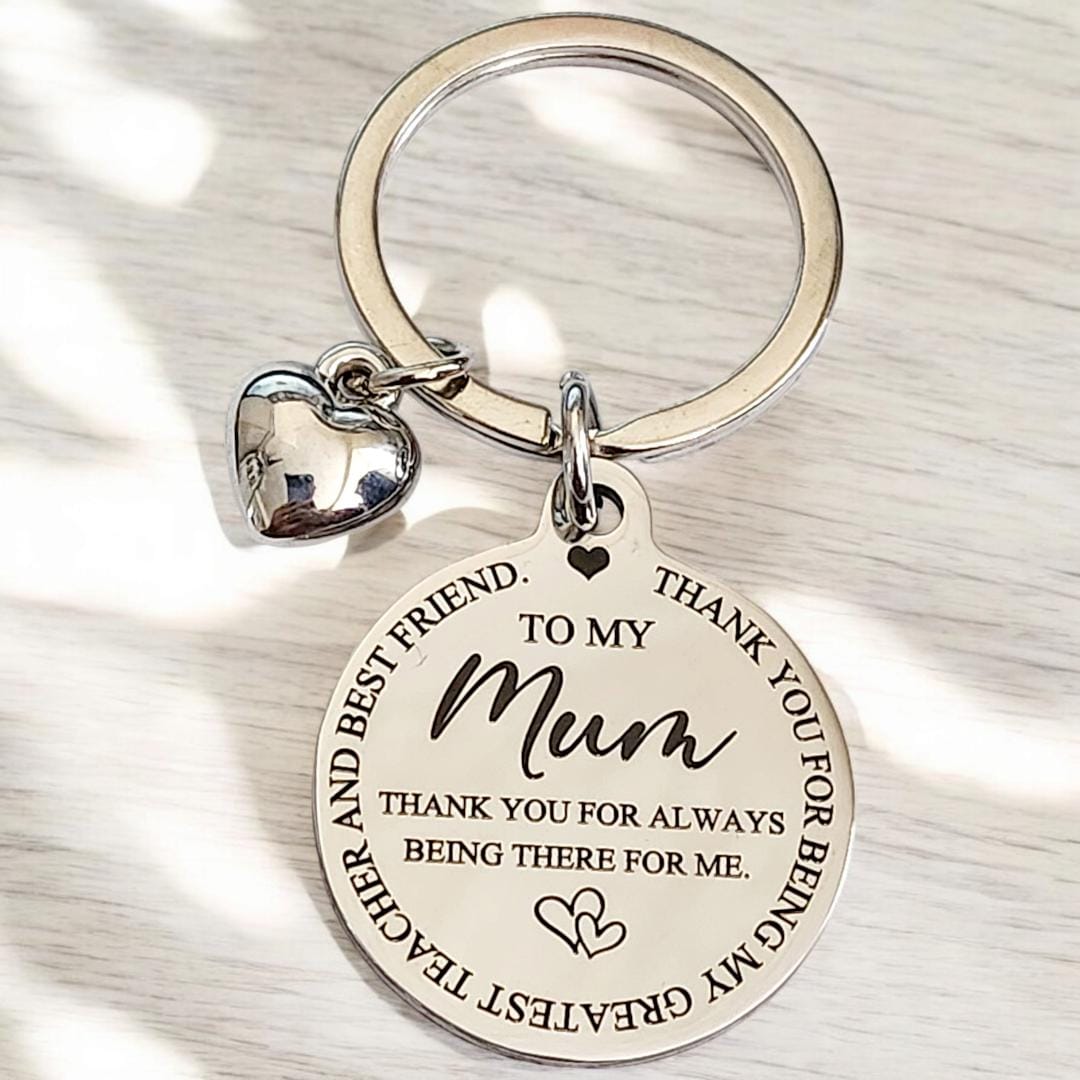 Mothers day keyring. Personalised on the back.