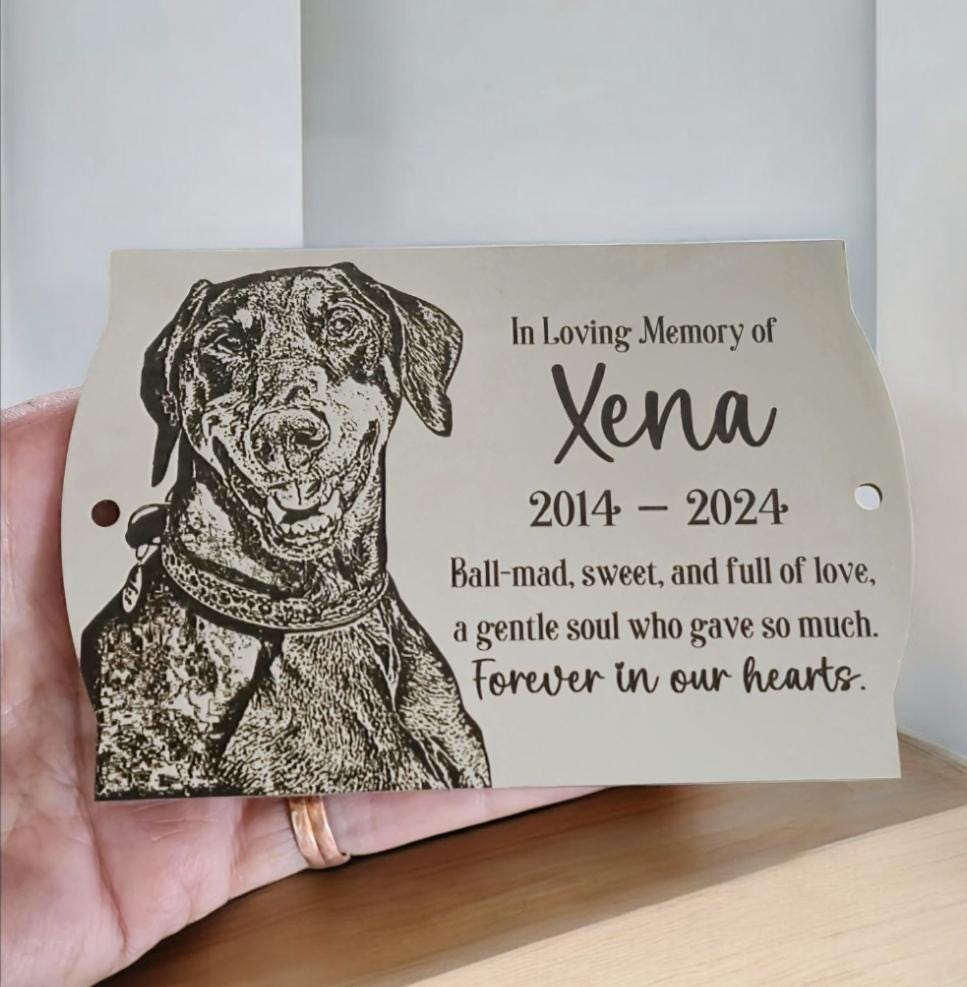 Custom Engraved Stainless Steel Real Photo Plaque for Bench| Memorial| Personalised Design| Memorial 304 Steel or Brass.