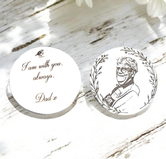 Actual Photo Pocket Hug, from any photo. DOG, CAT, HUMANS