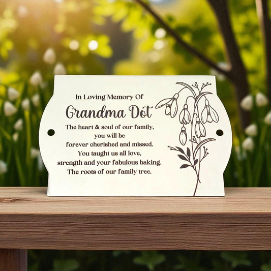 Personalised Stainless Steel Plaque.  Bench / memorial / gate / door plaque with custom engraved design. 12x8cm, 10x6cm or 8x3cm. 304 Steel.