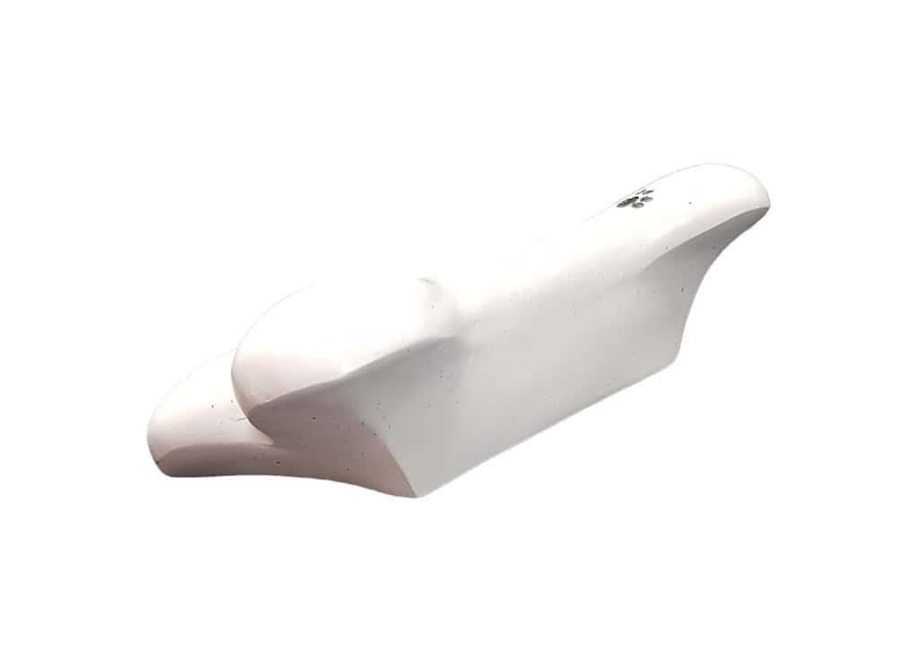 Personalised Dog Bone Pet Memorial with Paw Print Design | Custom In Loving Memory Resin Grave Marker | Pet Loss Tribute