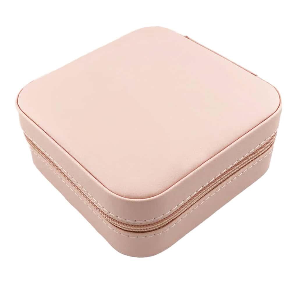 Personalised Fairy Princess Jewellery Case – Pink Faux Leather Jewellery Box with Custom Design, Gift for Girls, Birthday or Christmas Prese