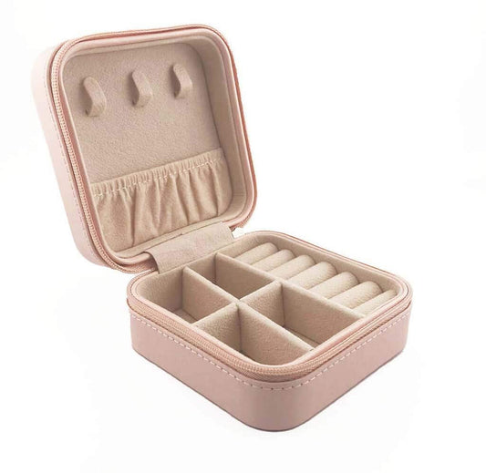 Personalised Fairy Princess Jewellery Case – Pink Faux Leather Jewellery Box with Custom Design, Gift for Girls, Birthday or Christmas Prese