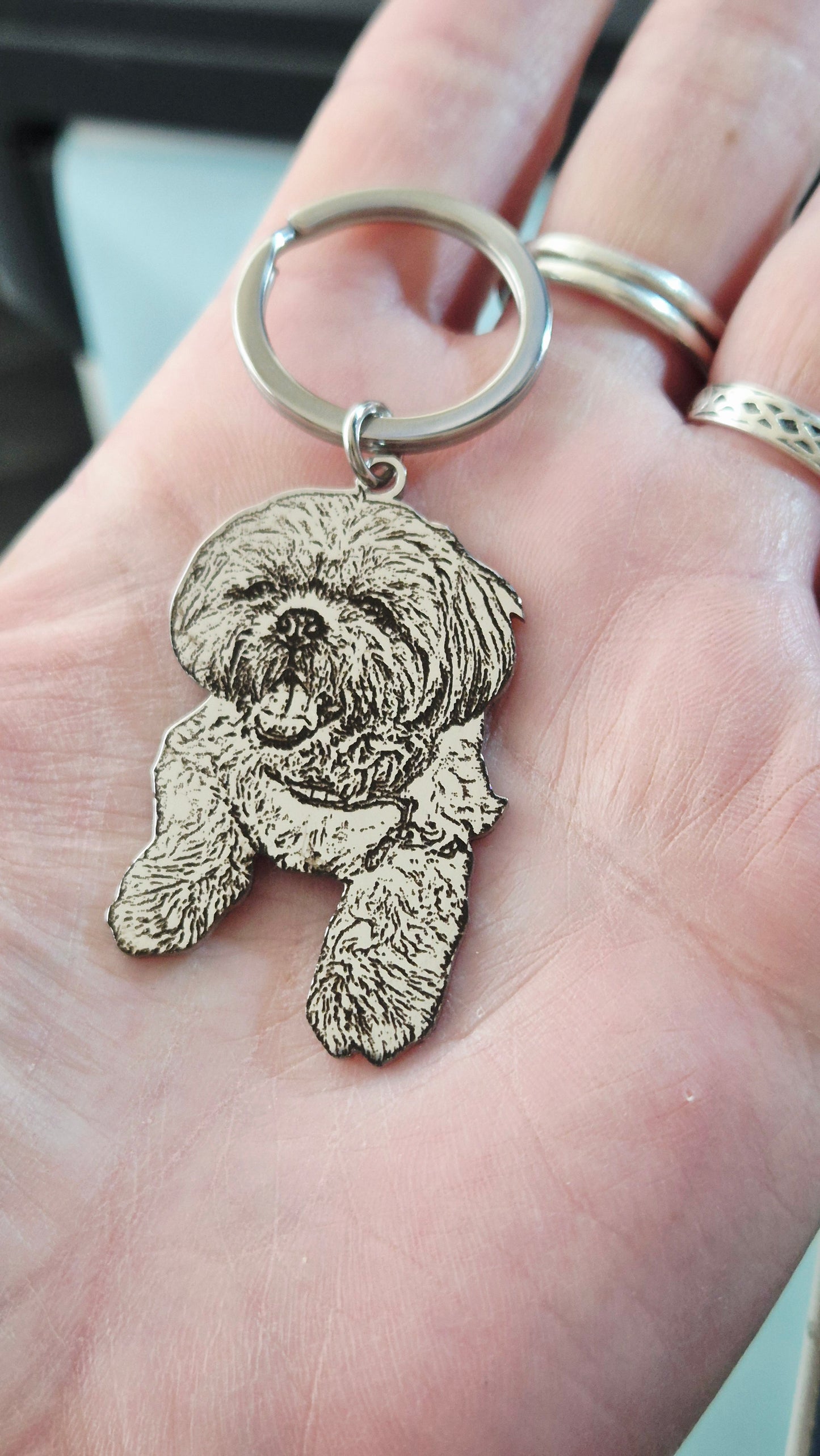 Personalised Stainless Steel Photo Cut-Out | Custom Pet, Portrait & Vehicle Keepsake | Engraved Photo Charm