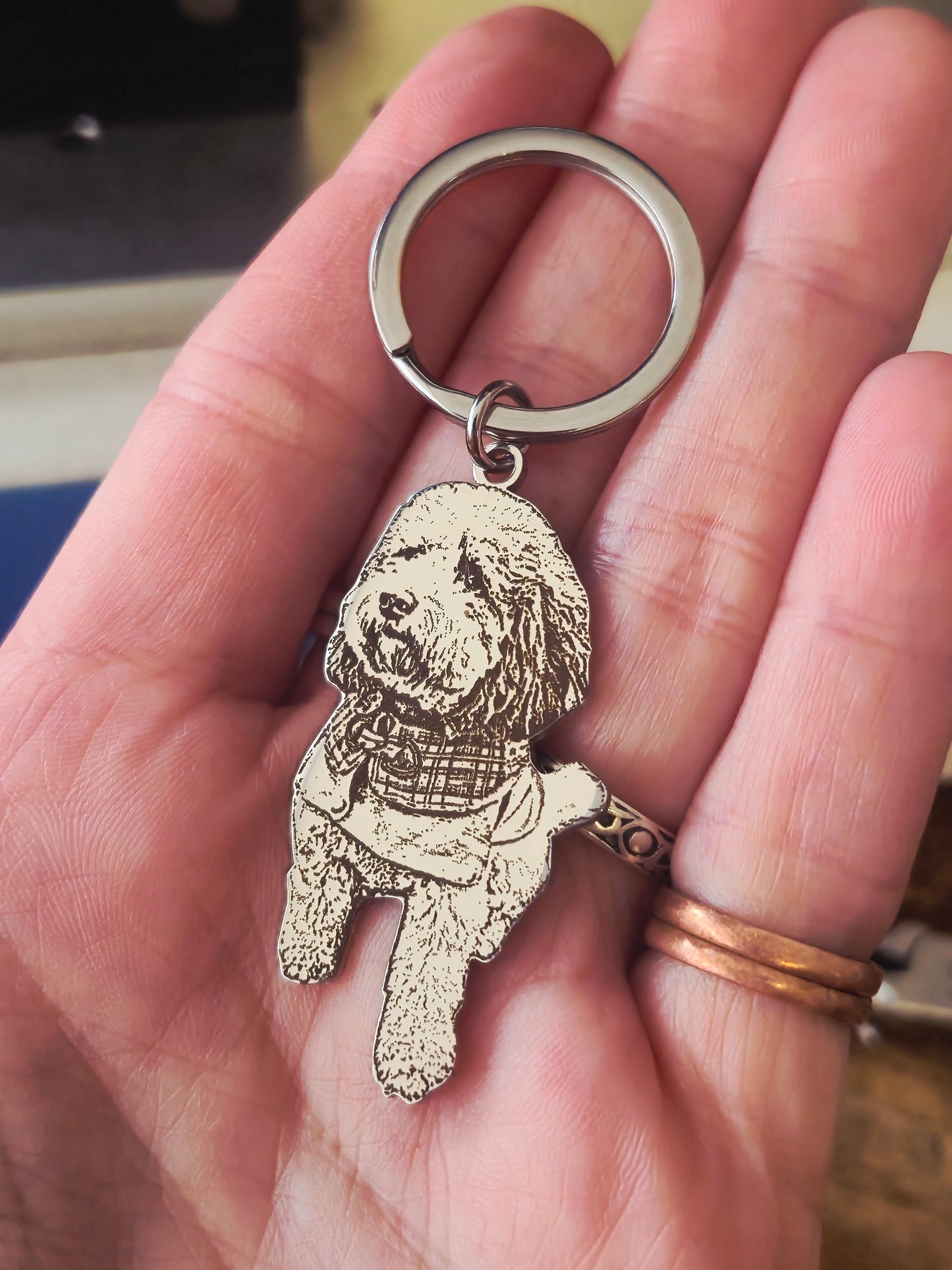 Personalised Stainless Steel Photo Cut-Out | Custom Pet, Portrait & Vehicle Keepsake | Engraved Photo Charm