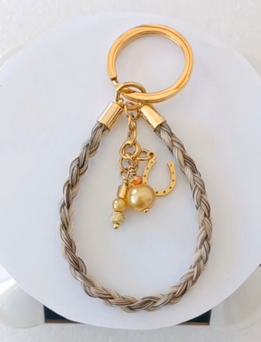 Horse hair / tail woven Keyring.