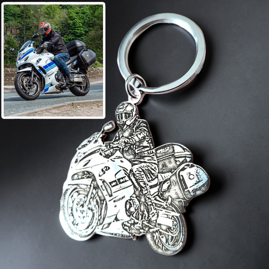 Personalised Stainless Steel Photo Cut-Out | Custom Pet, Portrait & Vehicle Keepsake | Engraved Photo Charm