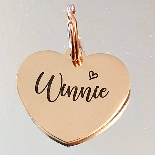 Laser Engraved Stainless Steel Heart