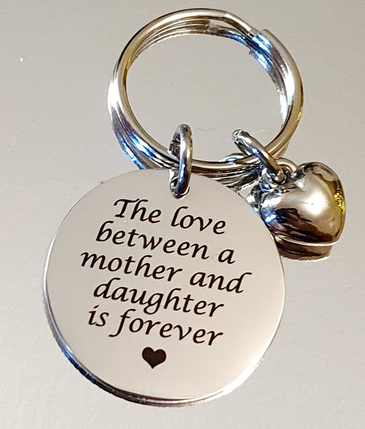 Mother and daughter keyring.