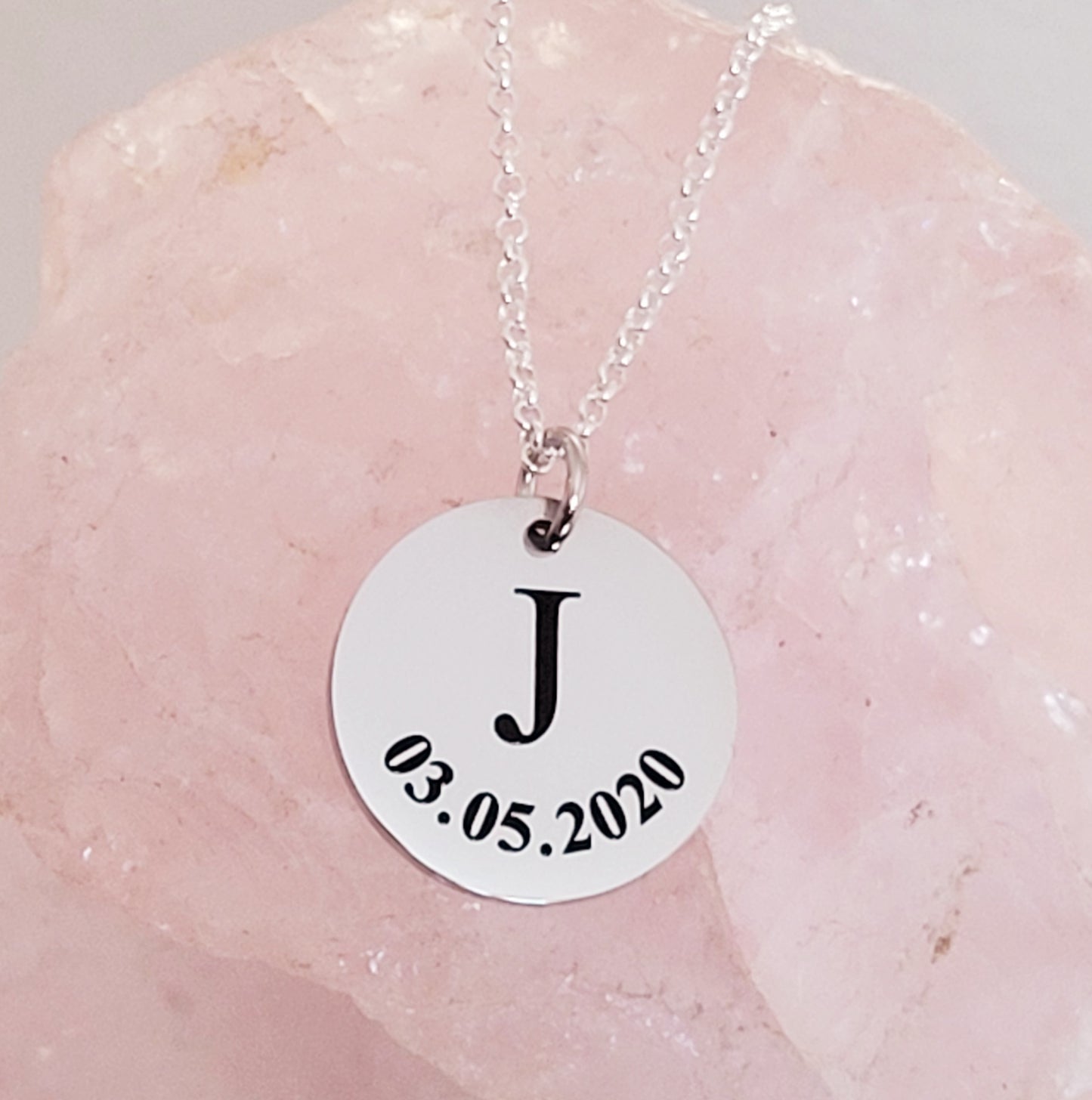 Name and D.O.B DISC ONLY NECKLACE NOT INCLUDED