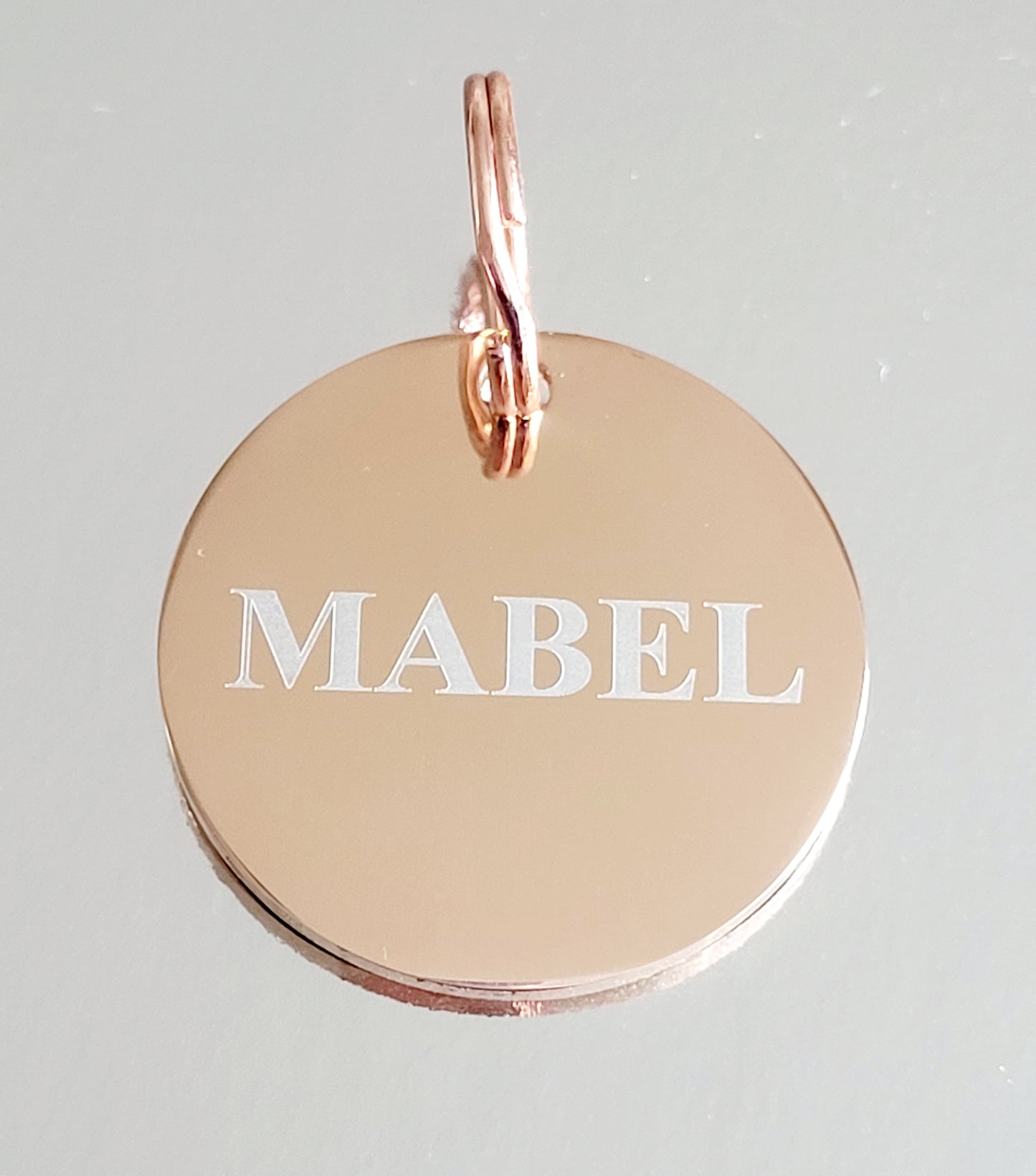 Laser Engraved stainless steel disk ID tag