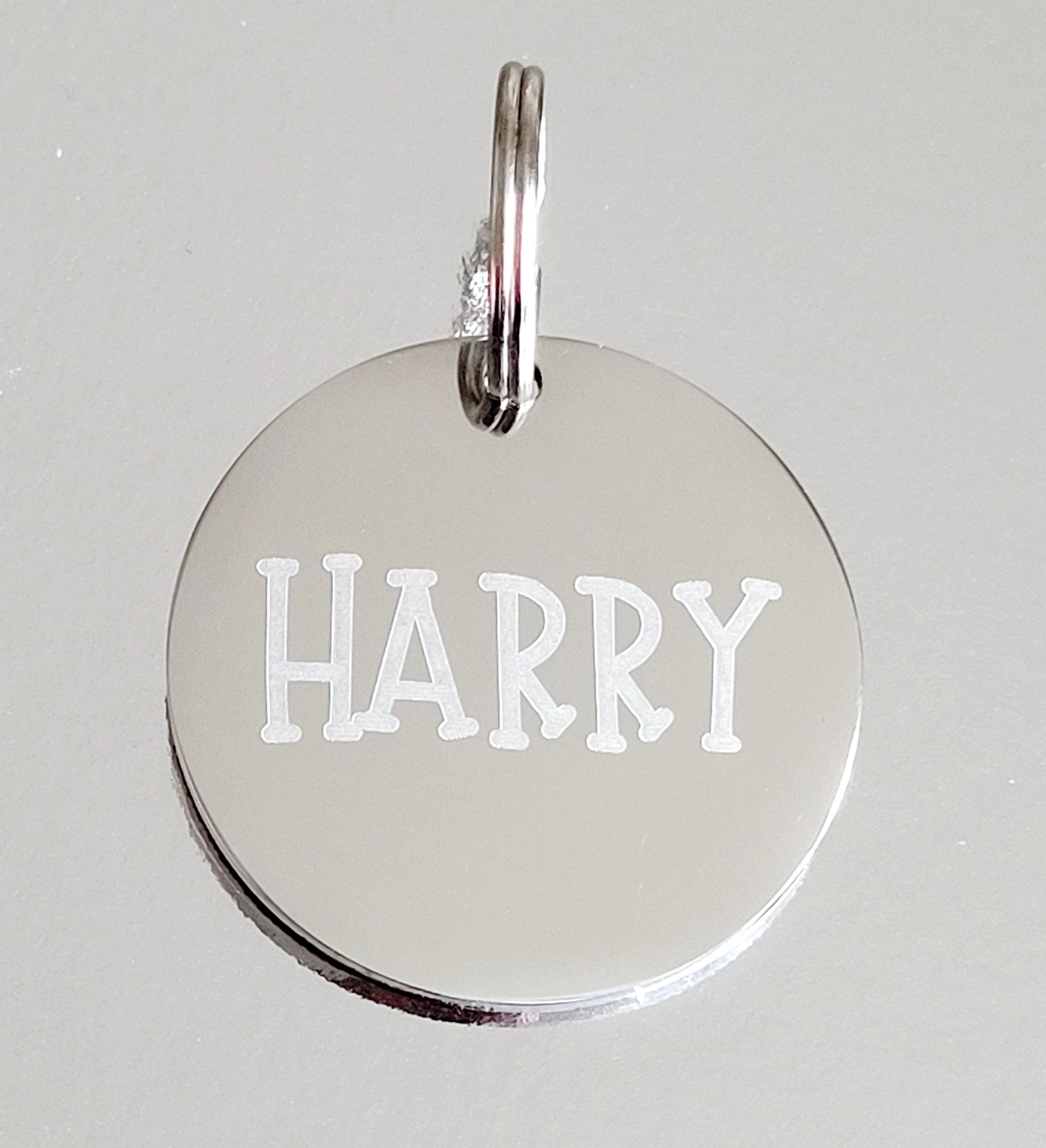 Laser Engraved stainless steel disk ID tag