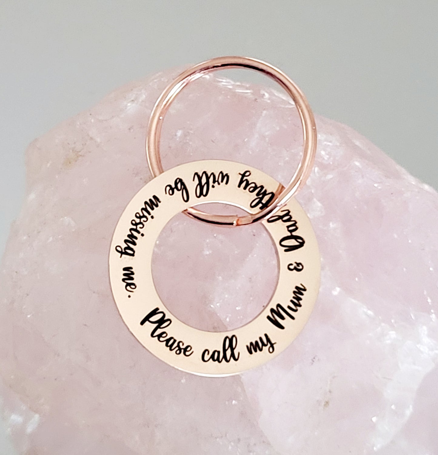 Laser Engraved stainless steel disk ID tag