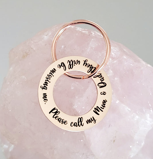 Laser Engraved stainless steel disk ID tag