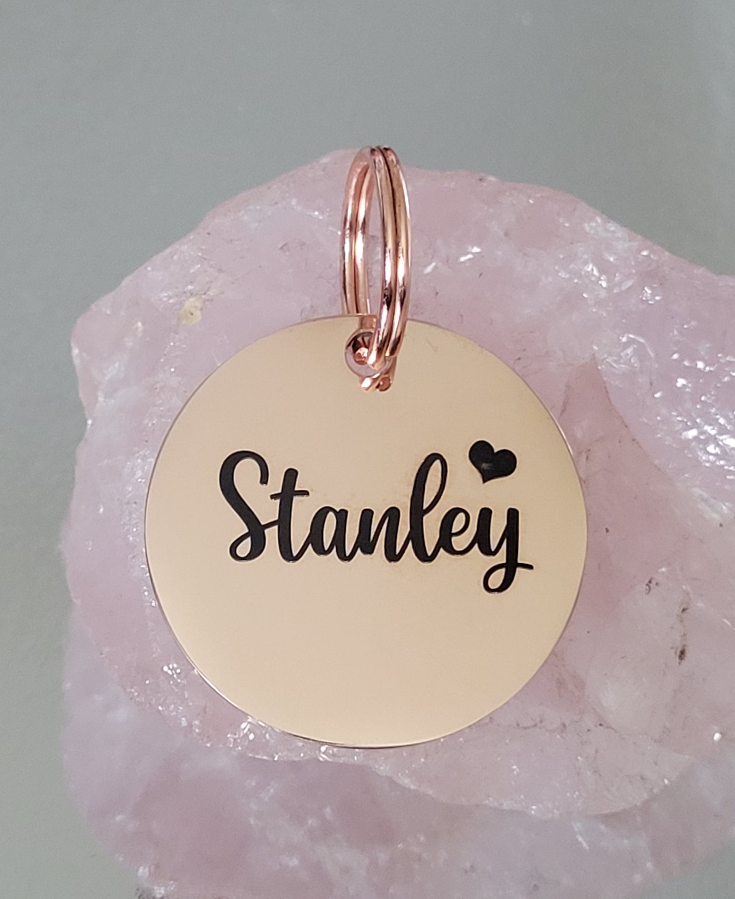 Laser Engraved stainless steel disk tag