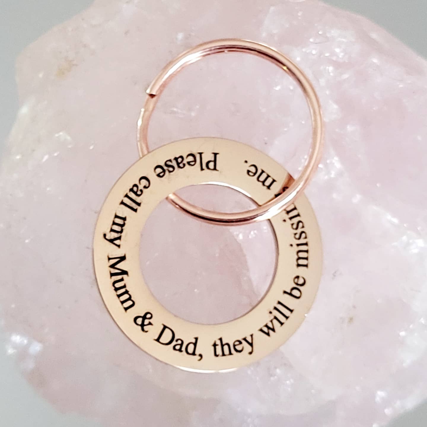 Laser Engraved stainless steel disk ID tag