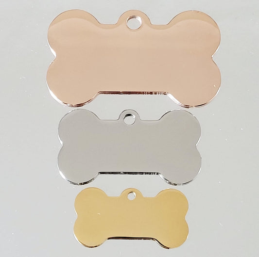 Small bone ID Tag. Perfect for puppies and cats. Laser engraved